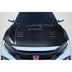 2016-2021 Honda Civic Carbon Creations TS 1 Hood - 1 Piece - image 1