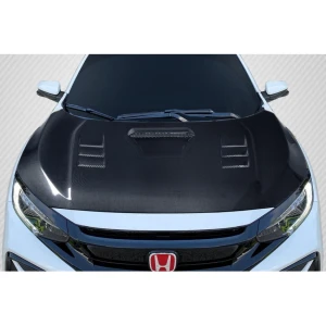 2016-2021 Honda Civic TS 1 Carbon Fiber Hood - image 1