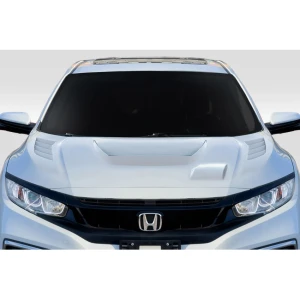 2016-2021 Honda Civic Time Attack Hood - 1 Piece - image 1