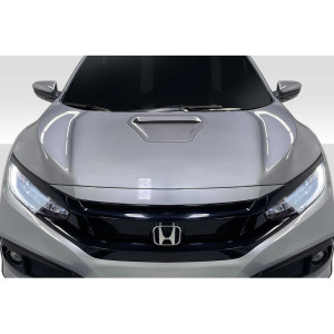 2016-2021 Honda Civic Duraflex Type R Look Hood - 1 Piece - image 1