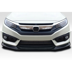 2016-2018 Honda Civic 2DR 4DR Yoka Front Lip Spoiler Air Dam - 3 Pieces - image 1