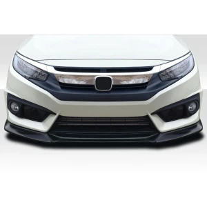 2016-2018 Honda Civic 2DR 4DR Yoka Front Lip Spoiler Air Dam - 3 Pieces - image 1