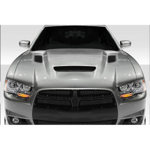 2011-2014 Dodge Charger Hellcat Redeye Look Hood - 1 Piece - image 1