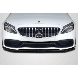 2015-2018 Mercedes C Class Power Carbon Fiber Front Lip - image 1