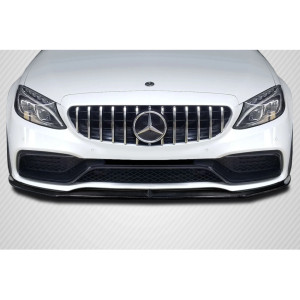 2015-2018 Mercedes Benz W205 C-Class / 2015-2018 Mercedes Benz C43 AMG Power Front Lip Spoiler Air Dam - 1 Piece - image 1