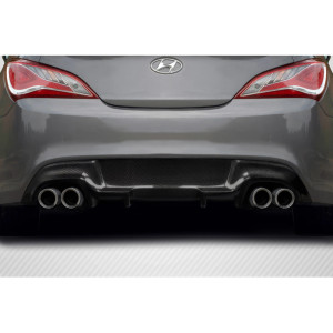 2010-2016 Hyundai Genesis Coupe Carbon Creations Twins Rear Diffuser - 1 Piece - image 1