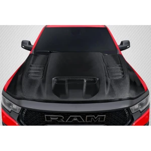 2021-2024 Dodge Ram OEM Look Carbon Fiber Hood - image 1