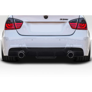 2006-2011 BMW 3 Series E90 E91 Duraflex M Performance Look Rear Diffuser - 1 Piece - image 1