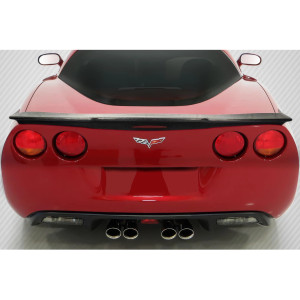 2005-2013 Chevrolet Corvette C6 Carbon Creations Flow Wave Rear Wing Spoiler - 1 Piece - image 1