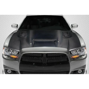 2011-2014 Dodge Charger Hellcat Redeye Look Carbon Fiber Hood - image 1