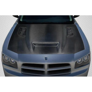 2006-2010 Dodge Charger Hellcat Redeye Look Carbon Fiber Hood - image 1