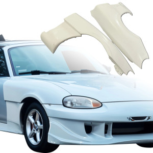 ModeloDrive FRP RAME Wide Body 30mm Fenders (front) > Mazda Miata (NB) 1998-2005 - image 1