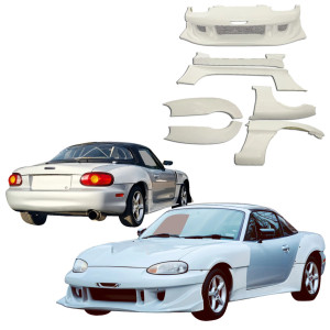 ModeloDrive FRP RAME Wide Body Kit 6pc > Mazda Miata (NB) 1998-2005 - image 1 ModeloDrive FRP RAME Wide Body Kit 6pc > Mazda Miata (NB) 1998-2005 - image 1