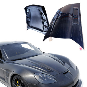 ModeloDrive Carbon Fiber JIN Hood > Chevrolet Corvette (C6) 2005-2013 - image 1