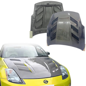 ModeloDrive Carbon Fiber AMU v1 Hood > Nissan 350Z (Z33) 2003-2006 - image 1 ModeloDrive Carbon Fiber AMU v1 Hood > Nissan 350Z (Z33) 2003-2006 - image 1