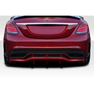 2015-2021 Mercedes C Class W205 Duraflex Weaver Sport Rear Diffuser - 3 Pieces - image 1