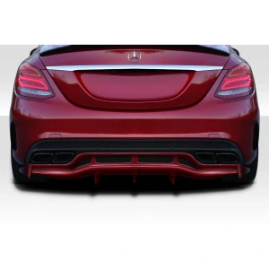 2015-2021 Mercedes C Class W205 Weaver Sport Rear Diffuser - 3 Pieces - image 1
