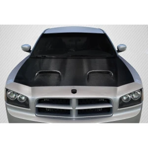 2006-2010 Dodge Charger Hellcat v2 Carbon Fiber Hood - image 1