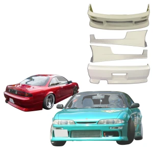 FRP MSPO Body Kit 4pc > Nissan 240SX (S14) 1995-1996 - image 1