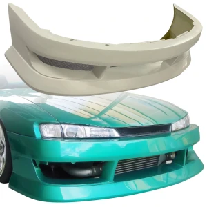 FRP BSPO Blister Wide Body Front Bumper > Nissan 240SX (S14) 1997-1998 - image 1