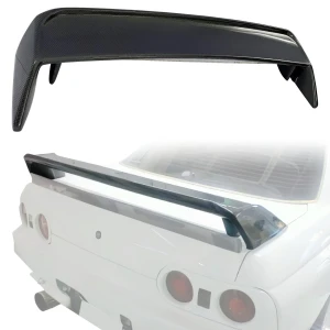 Carbon Fiber OER GTR Spoiler Wing (upper) > Nissan Skyline (R32) 1990-1994 > 2dr Coupe - image 1