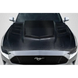 2018-2023 Ford Mustang Interceptor Carbon Fiber Hood - image 1