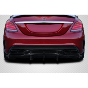2015-2020 Mercedes C Class W205 Weaver Sport Rear Diffuser - 3 Pieces - image 1