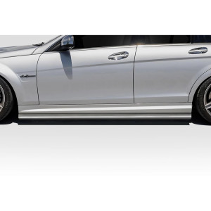 2008-2014 Mercedes Benz C Class W204 Duraflex Radian Side Skirt Rocker Panel Splitters - 2 Pieces - image 1