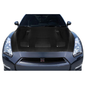2009-2016 Nissan GT-R R35 Geo6ix GT2 Hood - 1 Piece (S) - image 1
