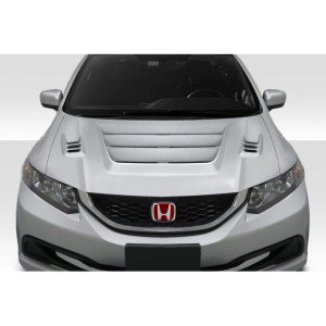 2012-2015 Honda Civic 4DR Kina Hood - 1 Piece - image 1