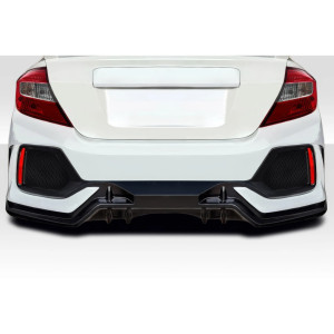 2012-2015 Honda Civic 4DR Duraflex FK8 Type R Look Rear Bumper - 1 Piece - image 1