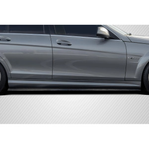 2008-2014 Mercedes Benz C Class W204 Carbon Creations Radian Side Skirt Rocker Panel Splitters - 2 Pieces - image 1