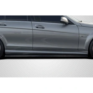 2008-2014 Mercedes Benz C Class W204 Radian Side Skirt Rocker Panel Splitters - 2 Pieces - image 1