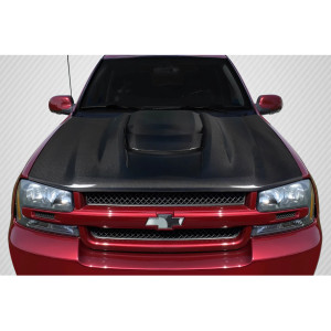 2002-2008 Chevrolet Trailblazer Carbon Creations ZR1 V2 Look Hood - 1 Piece - image 1