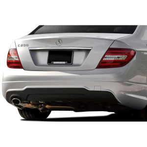 2008-2014 Mercedes C Class W204 C250 C63 V2 Look Rear Bumper ( without PDC ) - 2 Piece - image 1