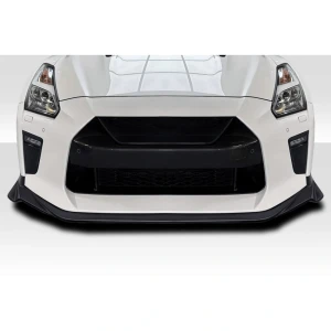 2017-2021 Nissan GT-R R35 Vantix Front Lip Spoiler Air Dam - 1 Piece ( for use with OEM Front Bumper ) - image 1