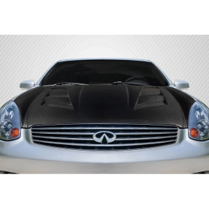 2003-2007 Infiniti G Coupe G35 Carbon Creations Geo6ix DriTech AM-S Hood - 1 Piece - image 1