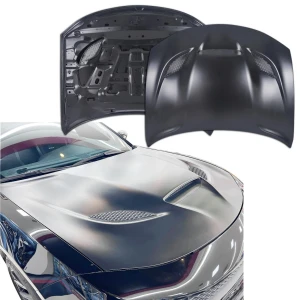 Steel SRT Hellcat 3-Scoop Hood > Dodge Charger 2015-2023 - image 1