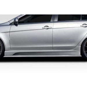 2008-2017 Mitsubishi Lancer / Lancer Evolution 10 Duraflex Vantix Side Skirt Rocker Panel Splitters - 2 Pieces - image 1