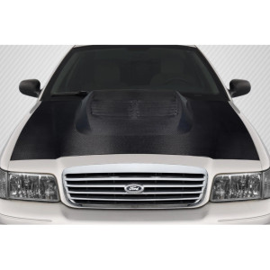 1998-2011 Ford Crown Victoria Carbon Creations GT500 Look Hood - 1 Piece - image 1