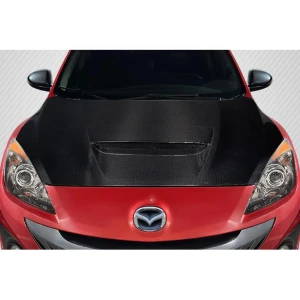 2010-2013 Mazda Mazdaspeed 3 OEM Look Carbon Fiber Hood - image 1