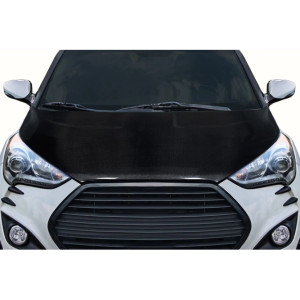 2012-2017 Hyundai Veloster Carbon Creations OEM Look Hood - 1 Piece - image 1