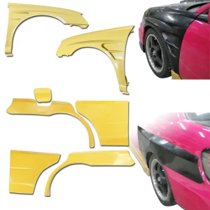FRP CSPE Wide Body Fenders Set 7pc > Subaru Impreza WRX 2004-2005 > 4dr Sedan - image 1