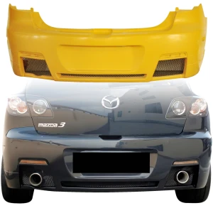 FRP AEXE Rear Bumper > Mazda Mazda3 2004-2009 > 5dr Hatchback - image 1