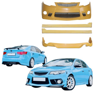 FRP KZ Body Kit 4pc > Kia Forte 2010-2013 - image 1