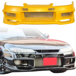ModeloDrive FRP TRIA Front Bumper > Nissan Silvia (S15) 1999-2002 - image 1