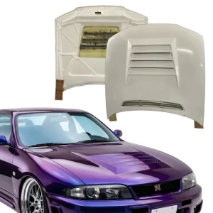 FRP DMA D1 Hood > Nissan Skyline (R33) GTR 1995-1998 - image 1