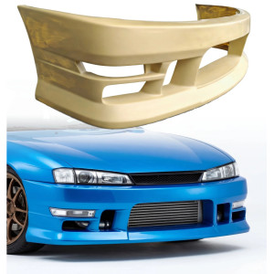 ModeloDrive FRP WSQU Front Bumper > Nissan 240SX (S14) 1997-1998 - image 1