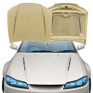 FRP VERT EDG Hood (vented) > Nissan Silvia (S15) 1999-2004 - image 1