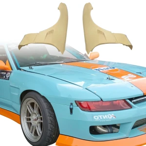 FRP ODYVIA SMAD Conversion Fenders (front) > Nissan Silvia (S13) 1989-1994 - image 1